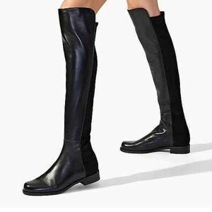 Stuart Weizman 5050 black Nappa boots size 6.5